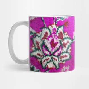 pink flower, flower design, floral designs, minimal art, abstract art, floral pattern, antique rug photo , For custom orders please DM me. Mug